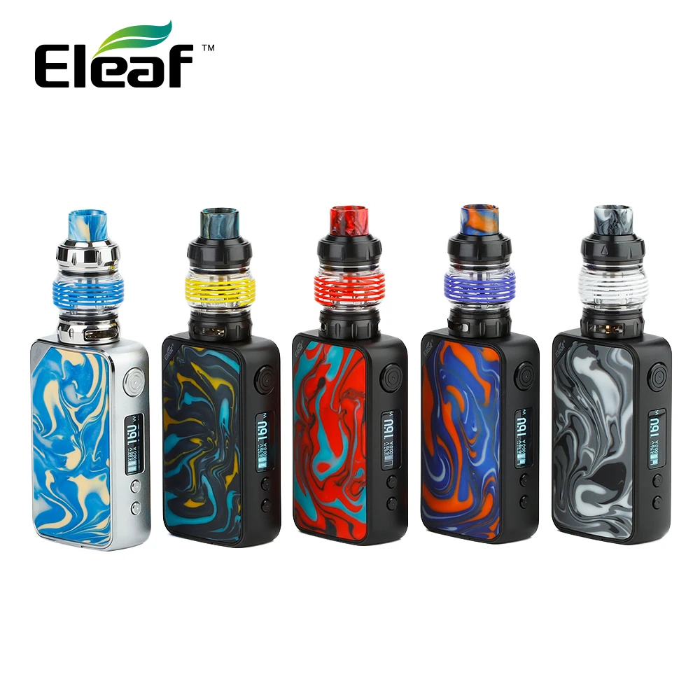 Оригинальный набор Eleaf iStick Mix 160 Вт с 6 5 мл атомайзером ELLO POP и чипом Аватара