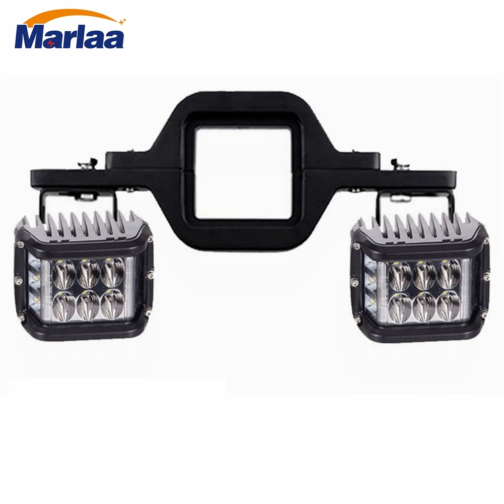 2pcs LED Work Light Bar Car Side Mounting Bracket Heavy Duty Holder Aluminum Kit