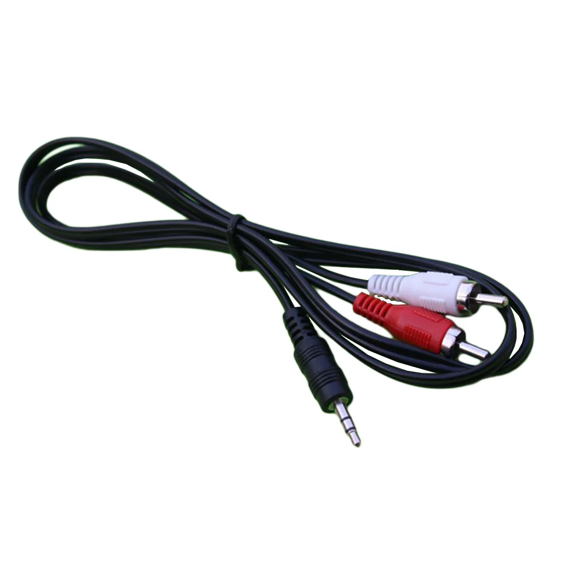 1M Jack Male to 2 RCA Male 3.5mm Audio Adapter Cable For iPod Mp3 Mp4 Player Mobile Phone Mini Plug Jack Stereo Cables