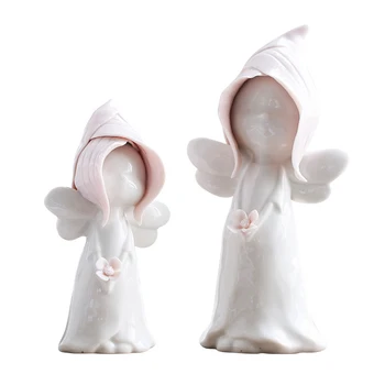 

Creative Sister Figures Model Cartoon Sister Miniatures Fun Toy Ceramic Craft Garden Figurine Gifts Home Decoration Accessories