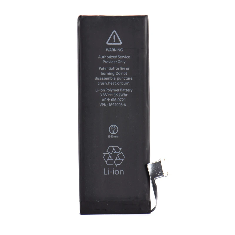 3,8 v 1560mAh литий-ионный сменный внутренний аккумулятор для iPhone 5S 5C мобильного телефона Встроенный литиевый Сменный аккумулятор для iPhone 5C/5S