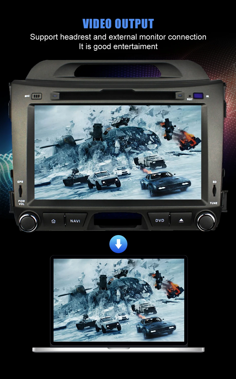 Cheap KANOR Android 9.0 Octa Core 4+32G 2din Car Radio For KIA Sportage 2011 2012 2013 2014 2015 8" IPS Screen Radio Cassette Recorder 6