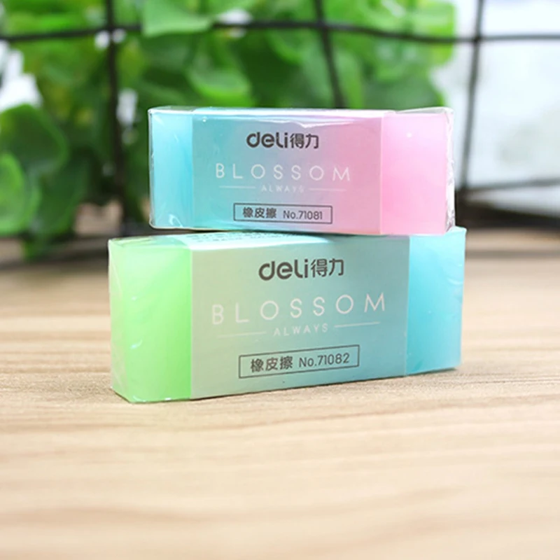 

1Pc Soft Durable Flexible Cube Eraser Cute Translucent Colored Pencil Rubber Erasers For School Kids Gift Random Color