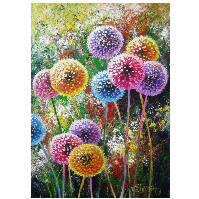 

YOGOTOP Diy Diamond Painting Cross Stitch Full Diamond Embroidery Color dandelion 5D Full Diamond Mosaic Crafts Home Decor CF012