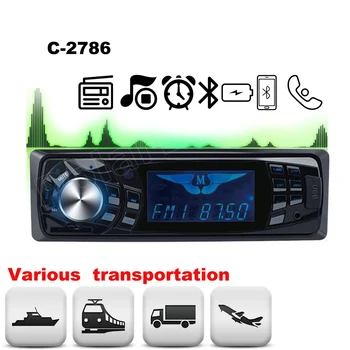 

Auto Car Radio remote control 12V FM Aux Input Receiver Bluetooth In-dash high quality 1 Din SD USB MP3 player C-2786