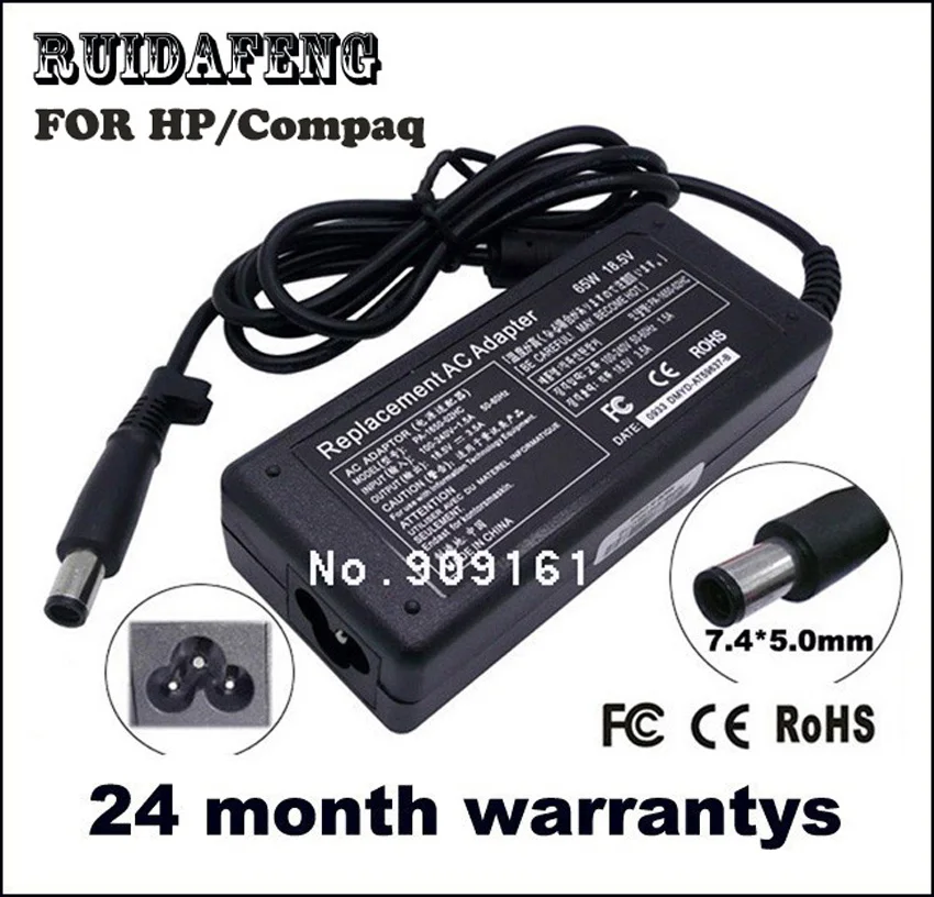 18.5V 3.5A 65W Laptop/Notebook Power Charger Adapter for HP Pavilion G6 G56 CQ60 DV6 G50 G60 G61 G62 G70 G71 G72