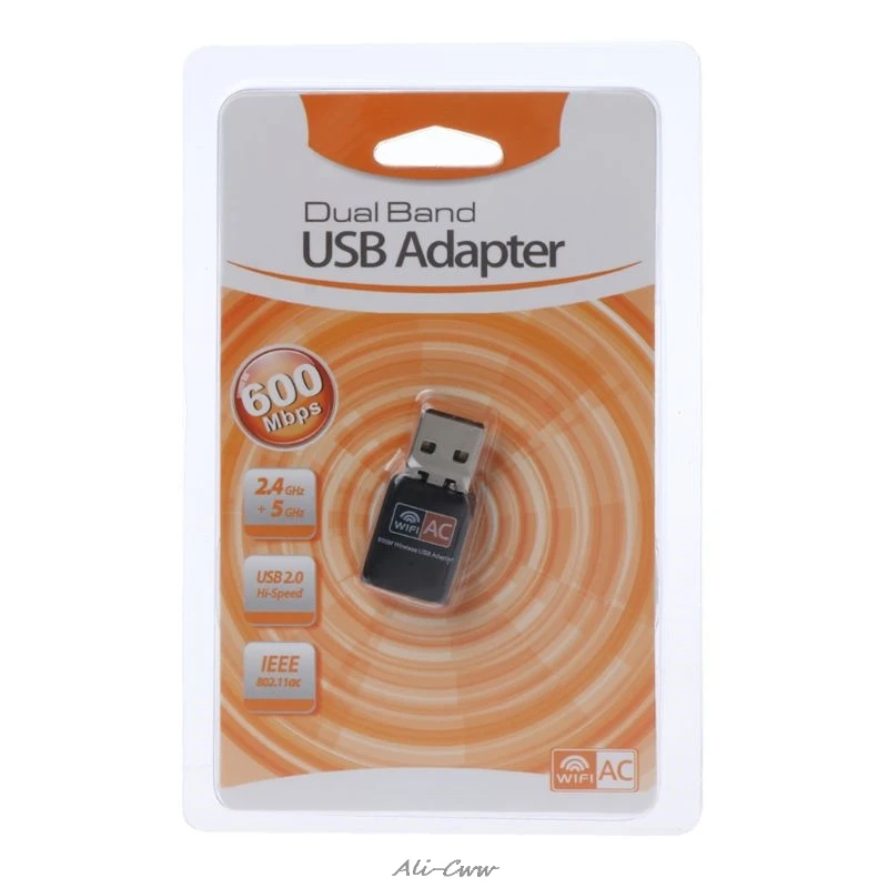 USB Wifi адаптер 600 Мбит/с беспроводная сетевая карта Ethernet Antena Wifi приемник USB LAN AC двухдиапазонный 2,4G 5 ГГц с cd-драйверами