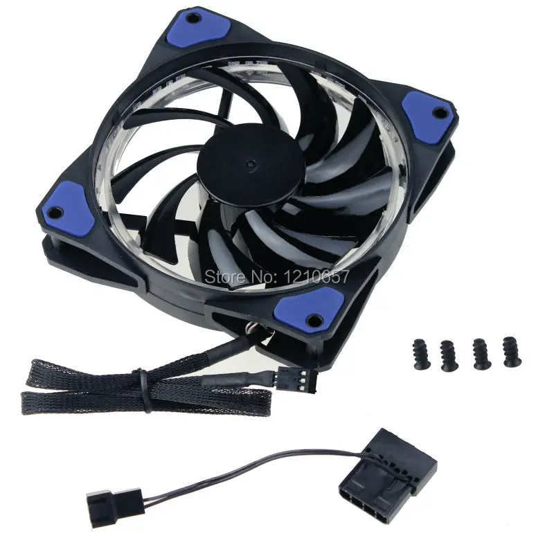 Вентилятор охлаждения Eclipse 12V LED 32 Blue Light 120mm x 25mm 2 шт. в партии|cooler fan|fan for pccooling fan pc |