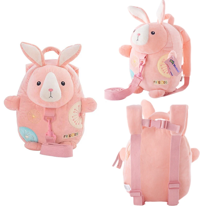Plush Cartoon Backpacks Soft Metoo Bunny Backpacks for Kids