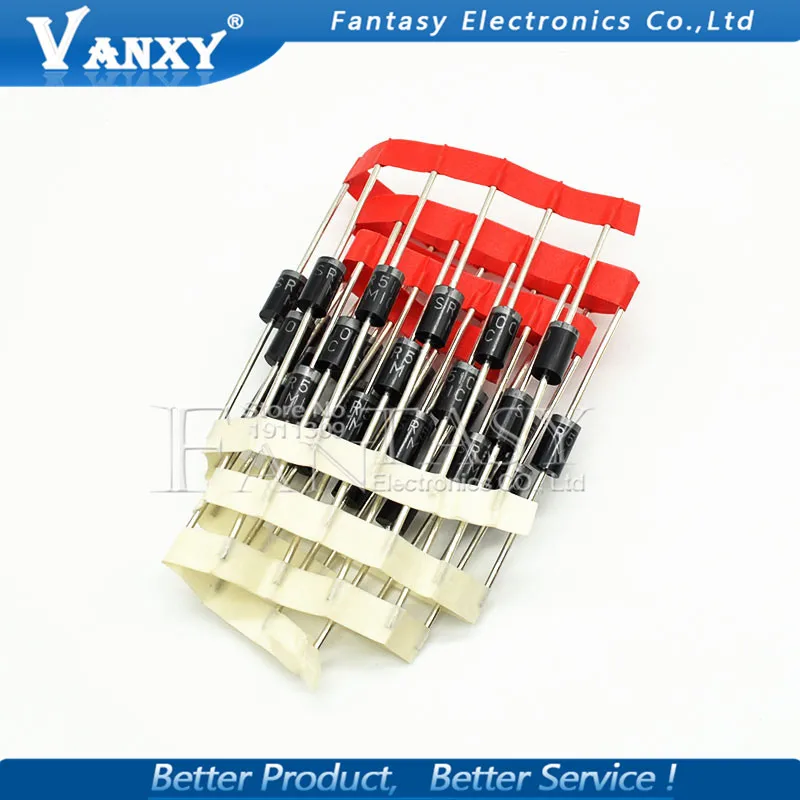 

20PCS Rectifier Diode 1N5408 1N5404 1N5401 1N5822 1N5818 UF5408 UF5402 6A10 10A10 DO-27