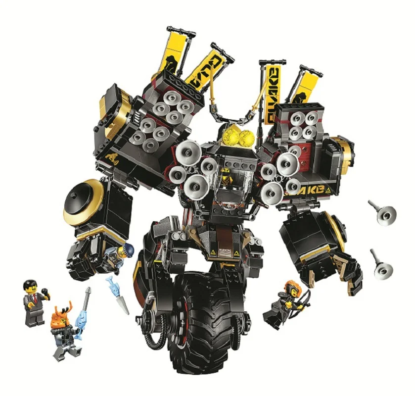 

10800 Ninjagoing Movie Quake Mech Compatible with 70632 Legoings Ninja Block Set Creative Building Toy 1232Pcs