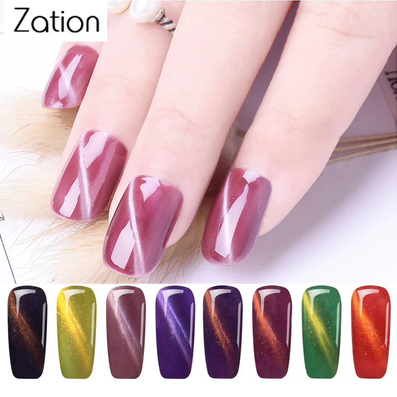 

Zation 3D Magnet Cat's Eye UV Gel Nail Polish Magnet Stick Gel Varnish of Nail Decoration Top and Base Gel Paint Design of Nails