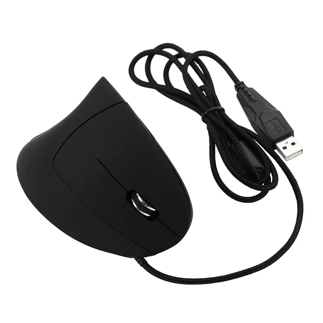 Comfortable Shark Vertical USB Wired Ergonomic Optical Computer Mice Portable For Desktop & Laptop  DJA99