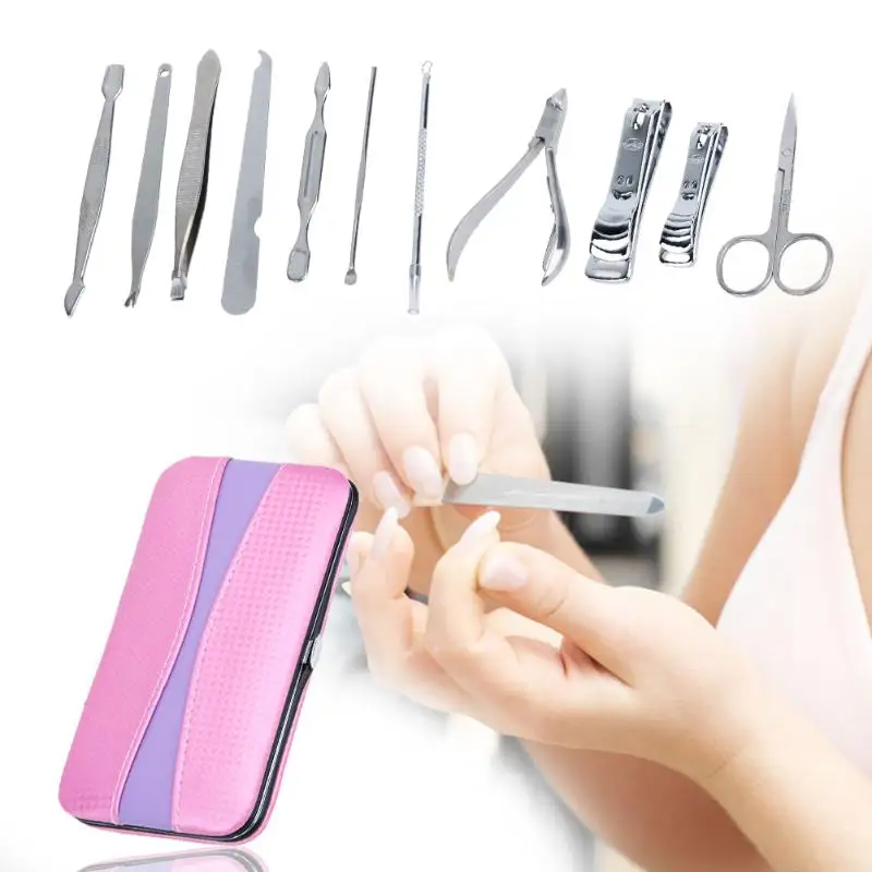 

All Complete 12pcs Manicure Set Professional nail clipper Kit of Pedicure Tools Paronychia Nippers Trimmer Beauty Gift
