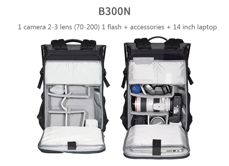 Benro Новинка B100 B200 B300 профессиональный рюкзак Водонепроницаемый рюкзак для ноутбука DSLR камера сумка Тип защиты цифровая камера сумка