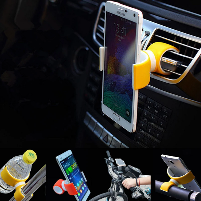 

Phone Stand Holder Flexible Rotate Car Air Vent Mount Mobile Phone Holder For 4.0 To 6.0 inch Smartphone Bicycle Holder