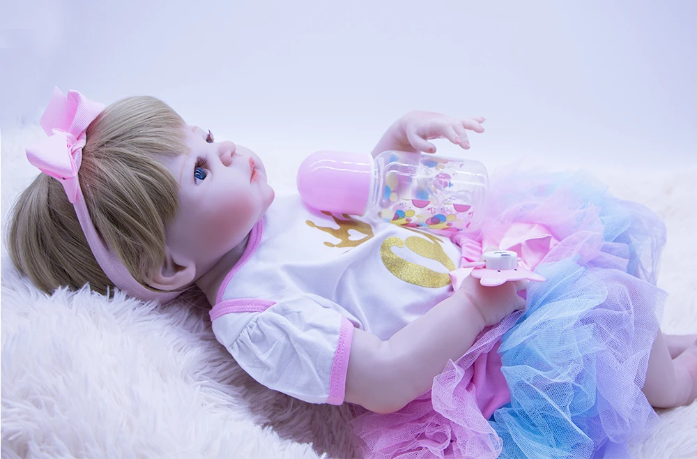 22 ''dollmai Bebe реальное возрождение куклы 100% силиконовые виниловые Возрожденные