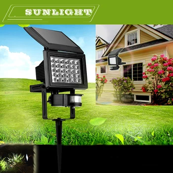

30 LEDS Solar Powered LED Security Outdoor Flood Light Solar PIR Motion Sensor Garden Lamp Functional Lights Lamps