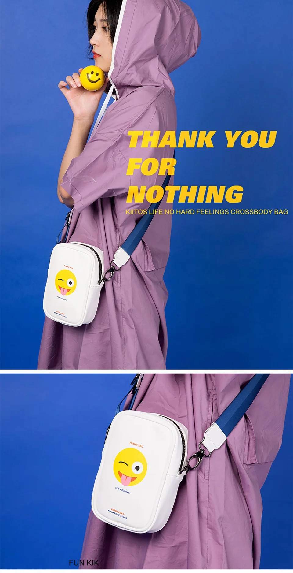 Kiitos Life прямоугольные мини-сумки через плечо из искусственной кожи для девочек, дизайн, серия 2(FUN KIK