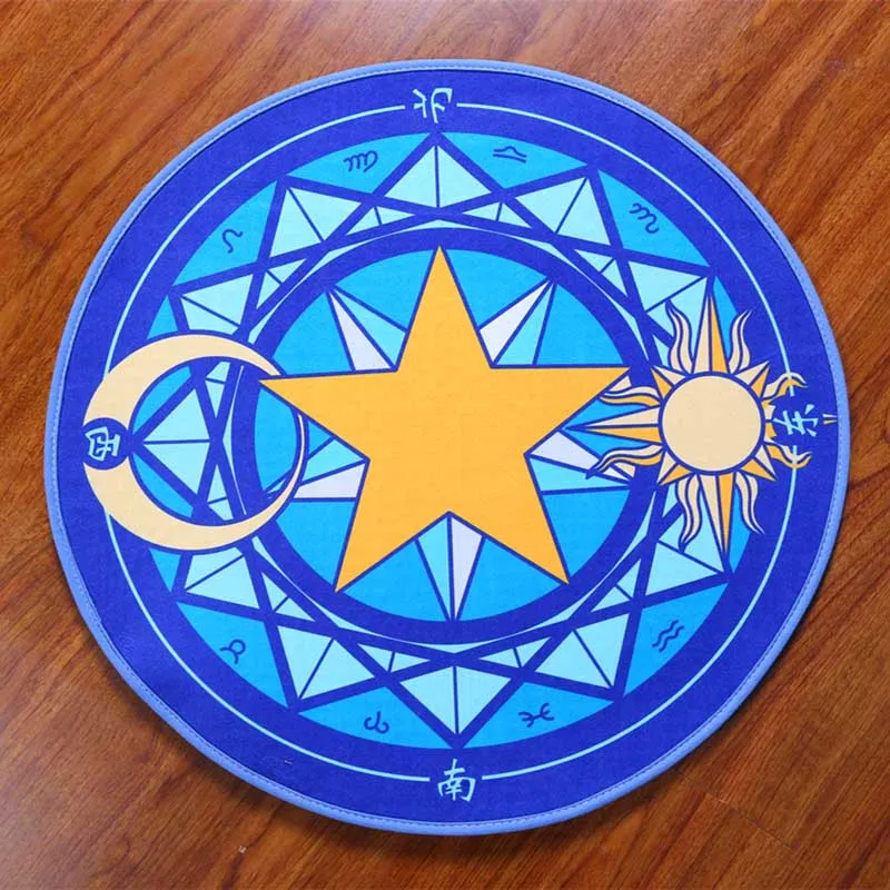 

100cm Pink Japanese anime Sakura Magic Circle Children Round area Bedroom Carpets Cartoon Child climb pad Computer Puzzle Mats