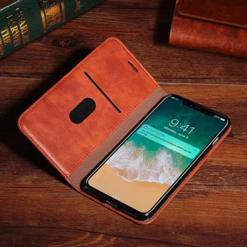 flip leather case for iphone x (1)