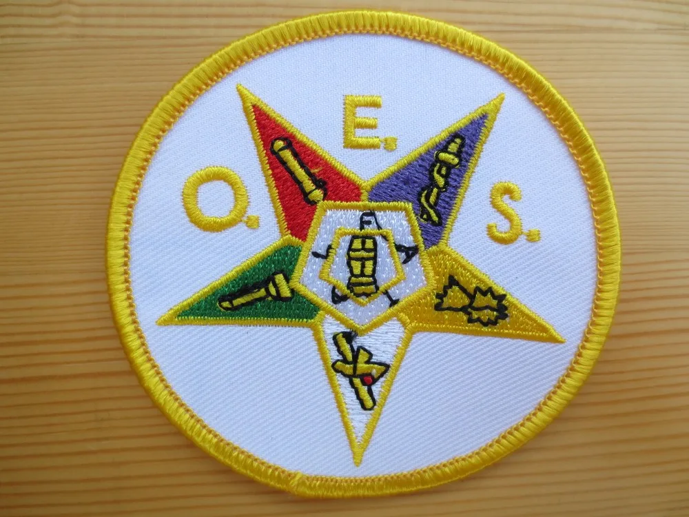 

Masonic Embroidery Patches Mason Freemason Iron on P6 Order of Eastern Star
