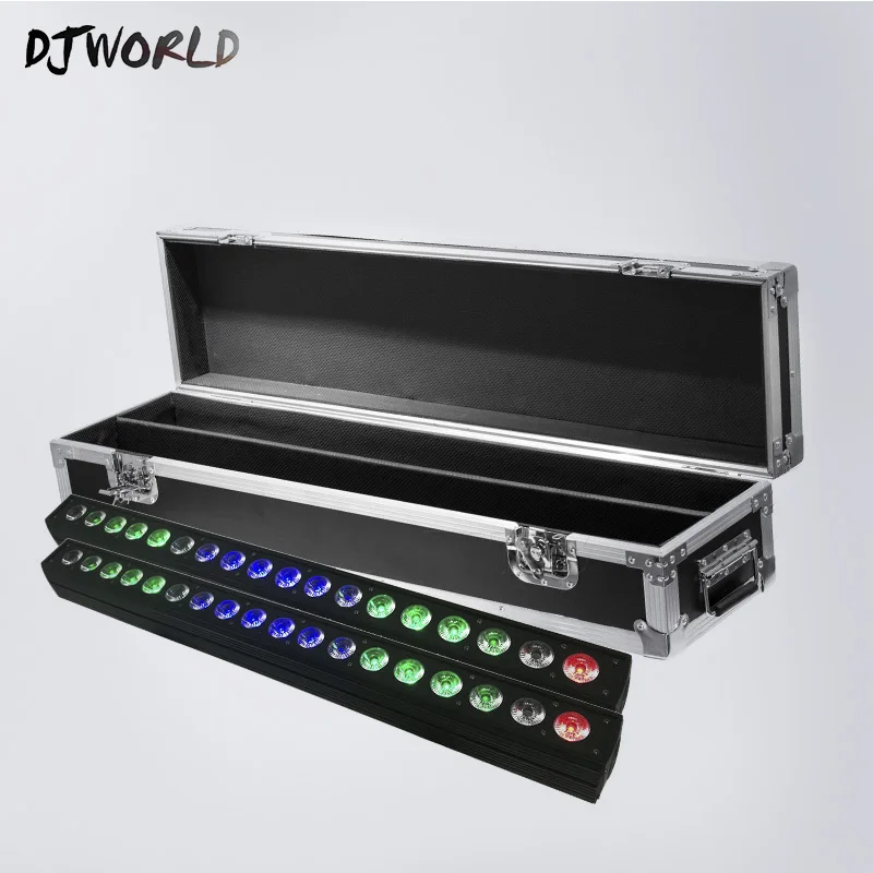 

LED Bar Light RGBWA 5in1 Color 18x15W LED Wall Wash Lights With Flightcase Perfect For Stage Party Wedding Events Lighting