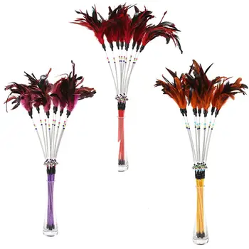 

Cat Teaser Toy Pet Cat Feather Spring Stick Teaser Kitten Interactive Bell Rod Wand Playing Toy Cat Teaser Toy