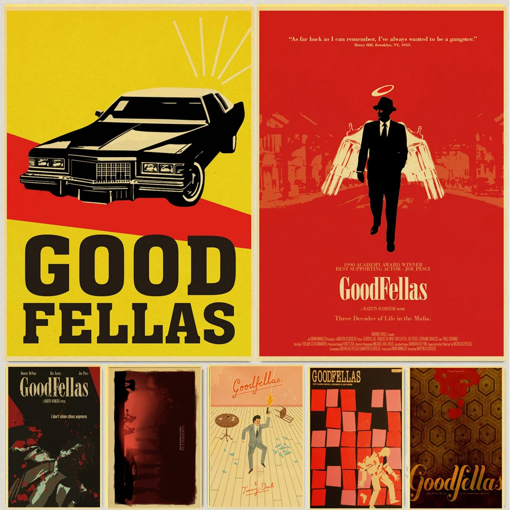 Винтажный Фильм Goodfellas Ретро плакаты крафт обои высокое качество живопись для домашнего декора наклейки на стену