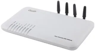 

GoIP -4 4 port  VoIP GSM Gateway with antenna support SIP&H.323 protocol, Asterisk, Trixbox, 3CX, SIP Proxy Server, VoipBuster.
