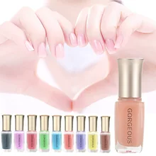 Nouveau mode professionnel vernis à ongles couleur douce gelée Nail Art pour les femmes translucide imbiber Gel à ongles BK marque vernis à ongles(China)