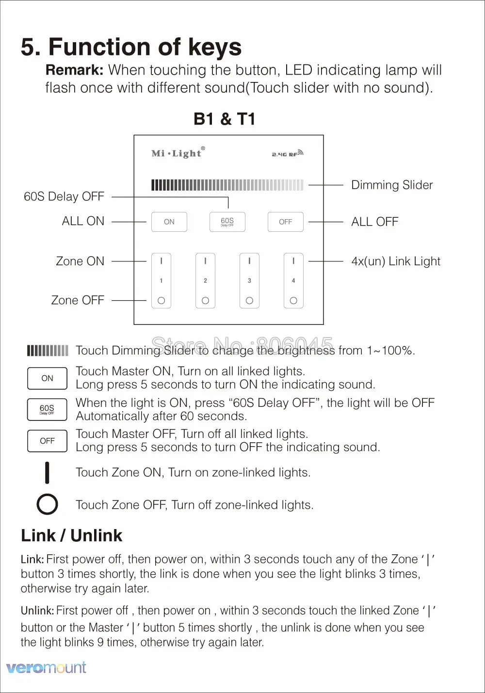 Milight Smart Touch Панель контроллер t1 t2 t3 t4 B1 B2 B3 b4 один Цвет/ССТ/RGBW/ RGB + контроллер CCT для Светодиодные ленты лампы