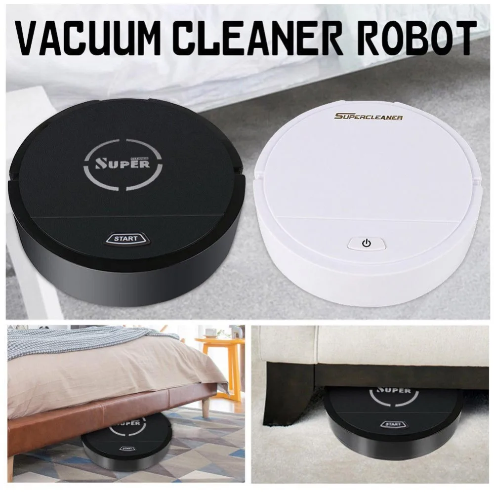 Полезный умный перезаряжаемый домашний Автоматический робот-пылесос из микрофибры, умная Роботизированная Швабра для уборки полов, пылесос для уборки