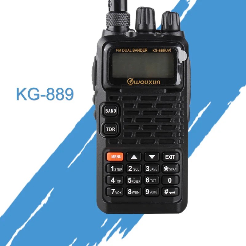 Общие рации для Wouxun KG-889 VHF/UHF водонепроницаемый двухдиапазонный Ham двухстороннее радио портативный CB радио ручные приемники