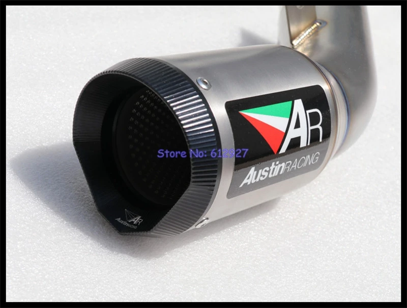Nuevo Modelo de motocicleta silenciador de Escape sistema para BMW S1000RR 2015 2016 de titanio de aleación de AR motocicleta silenciador tubo de Escape escapar