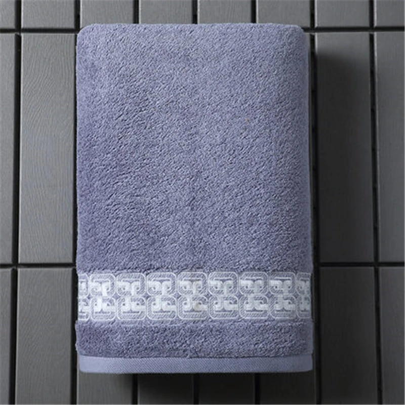 Пятизвездочное банное полотенце из чистого хлопка с вышивкой для отеля, банное полотенце для взрослых и семьи