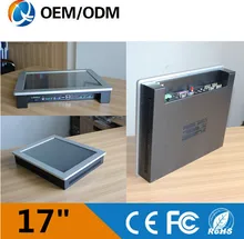 17 inch industrial touch screen pc resistive touch Resolution 1280×1024 with intel C1037Udesktop/wall hanging/embedded