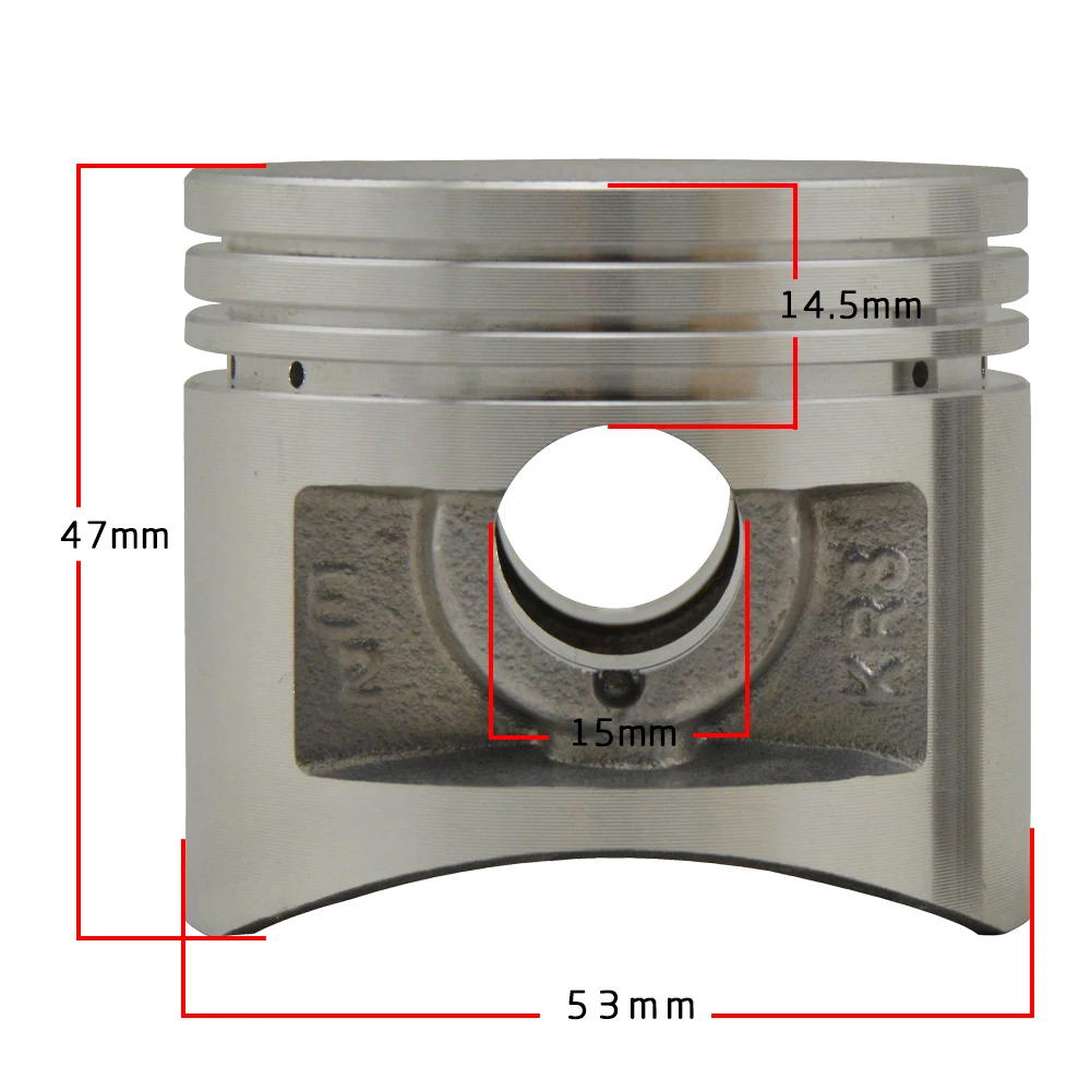 STD 53 мм 53,25 мм 53,5 мм 53,75 мм 54 мм Pin 15 мм CA250 поршневые кольца CM250 CD250cc набор для сборки мотоцикла# c