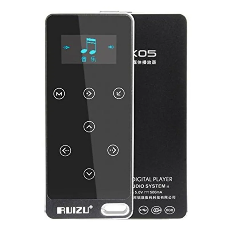 Металлический Hi Fi MP3 плеер Ruizu X05 8 ГБ без потерь звука воспроизведение 100 часов