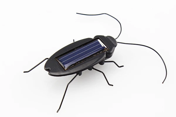 Новые детские игрушки новинка черные детские насекомые Жук обучающий Забавный гаджет игрушка подарок Энергия Солнечный Таракан 6 ног