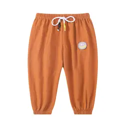 Модные Штаны для маленьких детей, повседневные штаны для маленьких мальчиков, удобные штаны для маленьких девочек