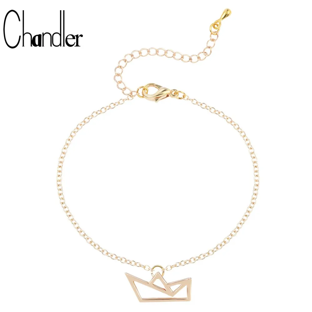 Chandler Sail Boat Charm Bracelet Link Chain Bangles For Women Sailing Ship Cuff Jewelry Making DIY Craft Wholesale Dropshipping