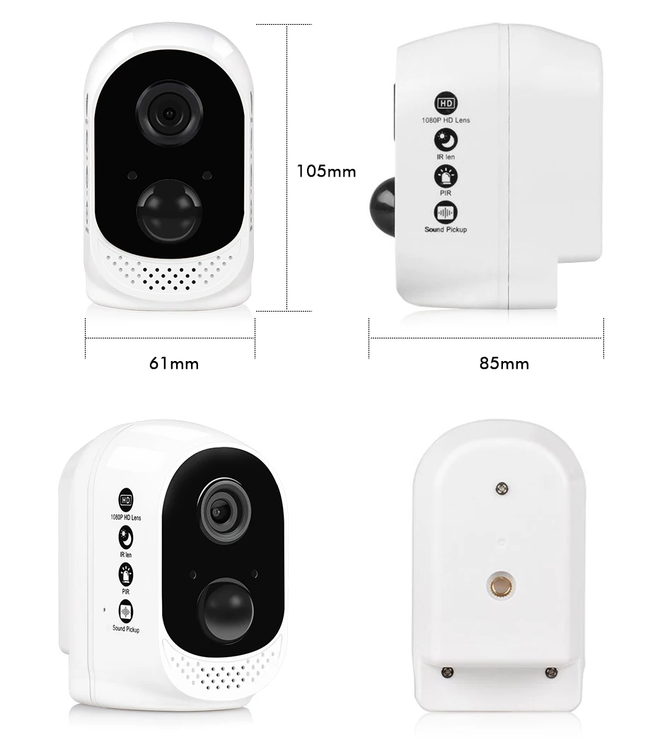 Hiseeu 13600 мАч батарея IP камера 1080P HD беспроводная wifi камера 2.0mp Домашняя безопасность видео Survelliance водонепроницаемый PIR сигнализация