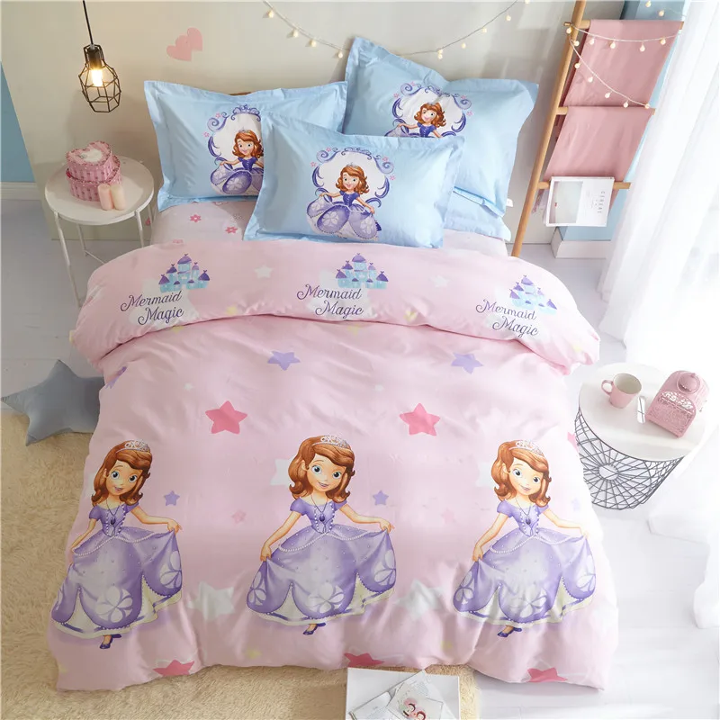 Disney Sofia Princess Bedding Set Pink Room Decor Single Bedding Set Pink Room Decor