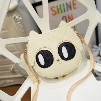 

PU leather animal fox prints women's handbags ladies mini shoulder bags phone pouch female bolsa bolso for teenagers girls