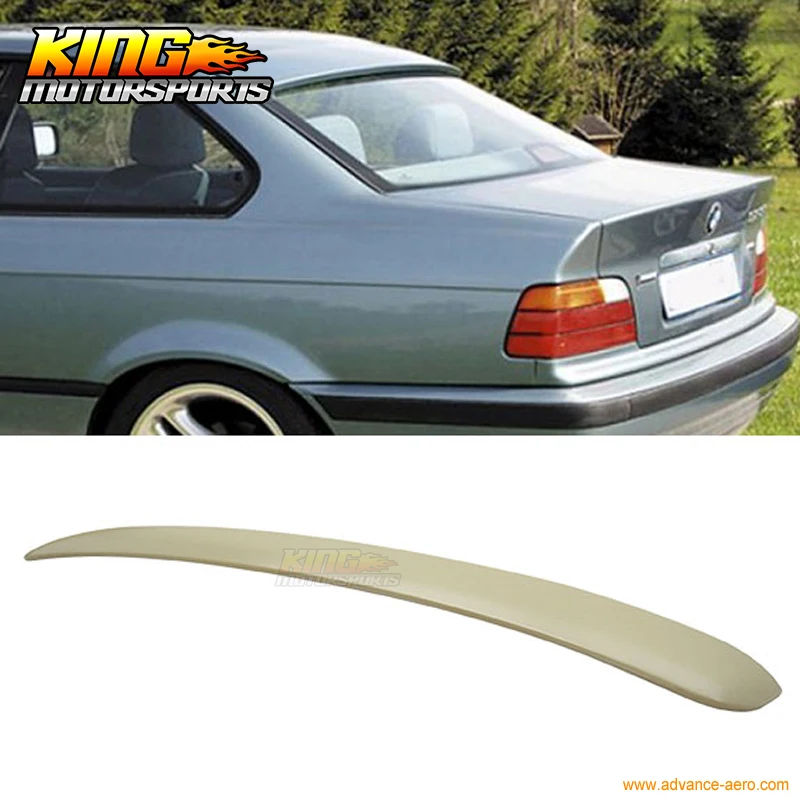 

Fit 1992-1998 BMW 3 Series E36 2 Door Ac Style ABS Unpainted Roof Spoiler