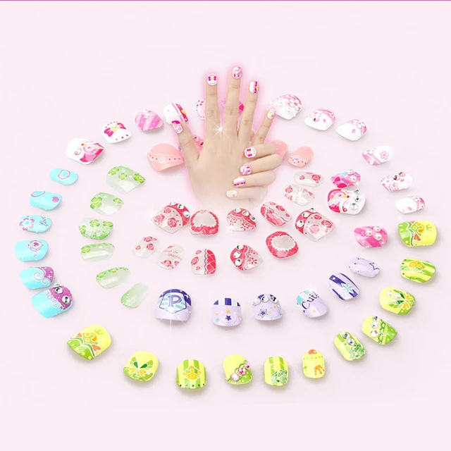 Children Pretending Nail Makeup Toys Girl Play House Makeup Handmade DIY Manicure Set Toy Fairy Dress Up Game For Girl Gifts 3