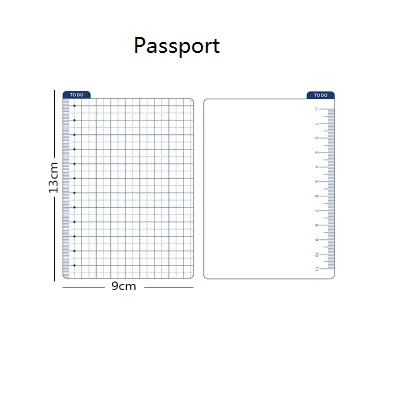 Простой блокнот для записей, блокнот, блокнот A5 A6, линейка, креативные канцелярские принадлежности - Цвет: passport 1pc