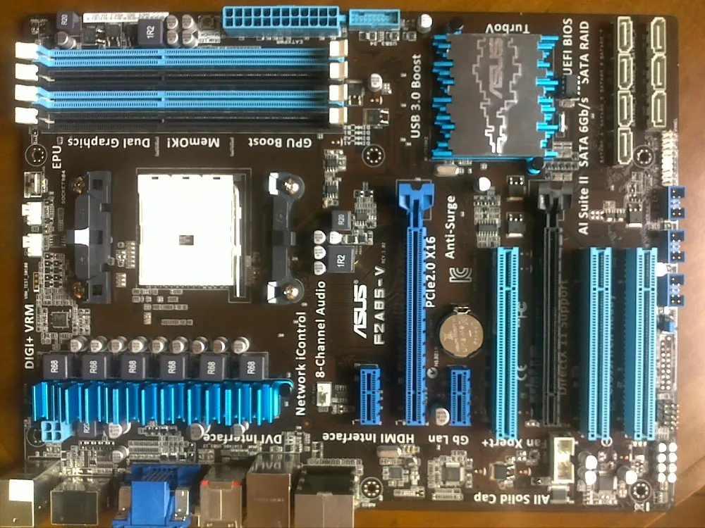 Бесплатная доставка 100% оригинал Материнская плата Asus f2a85-v DDR3 FM2 Desktop motherborad |