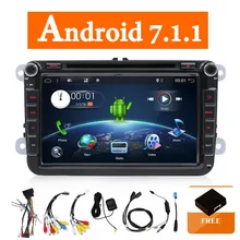 Due Din Car Multimedia Player Android 7.1 Radio Auto Per Skoda/Seat/Volkswagen/Passat b7/POLO /GOLF 5 6 DVD GPS 4 Core